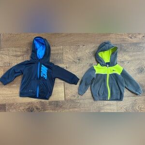 Nike toddler unisex boy girl hoodies 2 total 18 months